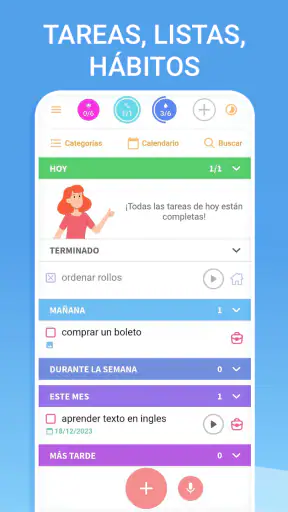 Organizador y lista de tareas screenshot 1
