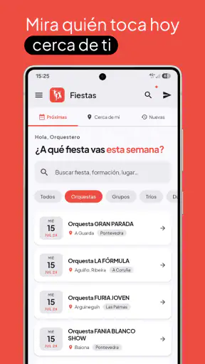 Orquestas de Galicia y Fiestas screenshot 1