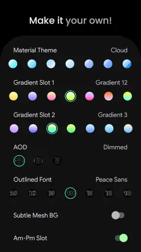 Outlined Watch Face screenshot 5