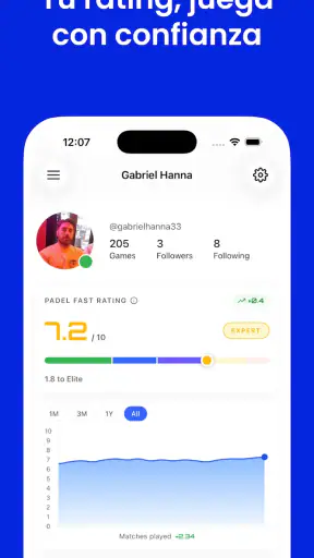 Padel Fast - Tu nivel de pádel screenshot 2