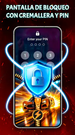 Pantalla Bloqueo Zíper Fondo screenshot 3