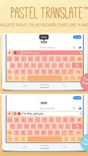 Pastel Keyboard Themes Color screenshot 12