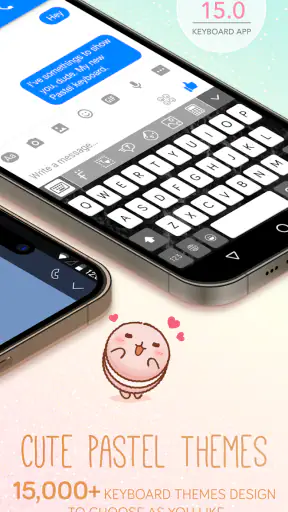 Pastel Keyboard Themes Color screenshot 2
