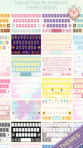 Pastel Keyboard Themes Color screenshot 3