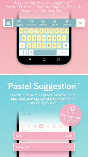 Pastel Keyboard Themes Color screenshot 5