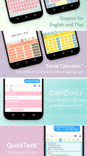 Pastel Keyboard Themes Color screenshot 6