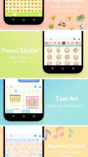 Pastel Keyboard Themes Color screenshot 7