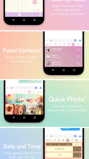 Pastel Keyboard Themes Color screenshot 8