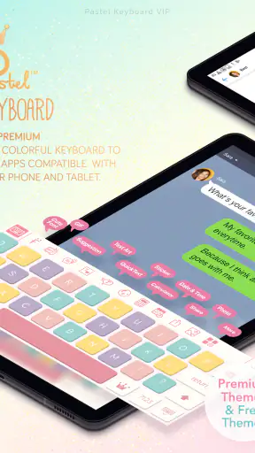 Pastel Keyboard Themes Color screenshot 9