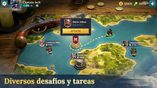 Pirate Ships・Construye y lucha screenshot 11