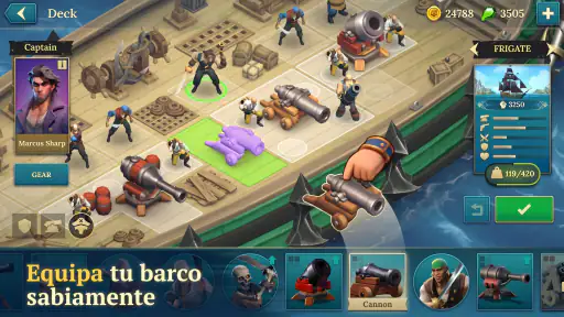 Pirate Ships・Construye y lucha screenshot 2