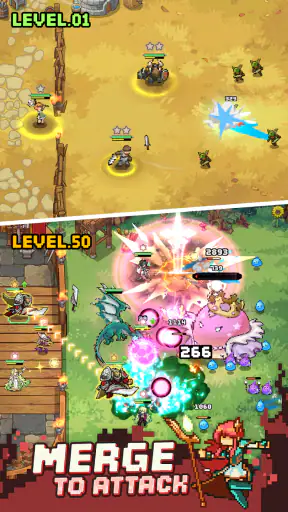 Pixel Defenders: Merge TD Game screenshot 2