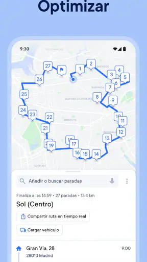 Planificador de rutas Circuit screenshot