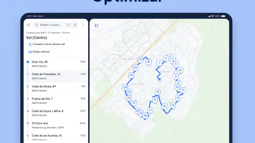 Planificador de rutas Circuit screenshot
