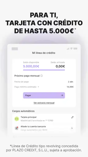 Plazo: Tarjeta y préstamos screenshot 11