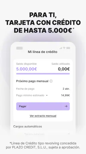 Plazo: Tarjeta y préstamos screenshot 3