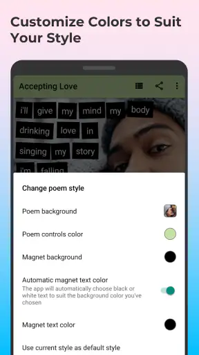 Poetry Magnets: Poems & Lyrics screenshot 5