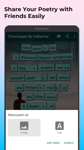 Poetry Magnets: Poems & Lyrics screenshot 7