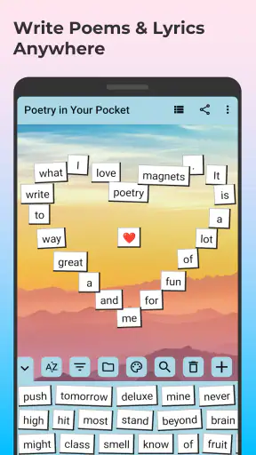 Poetry Magnets: Poems & Lyrics screenshot 9
