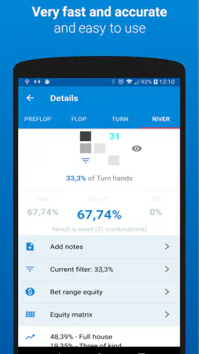Poker calculator Holdem Lab screenshot 2