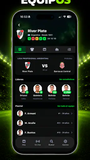 Potrero: Fútbol en Vivo screenshot 9