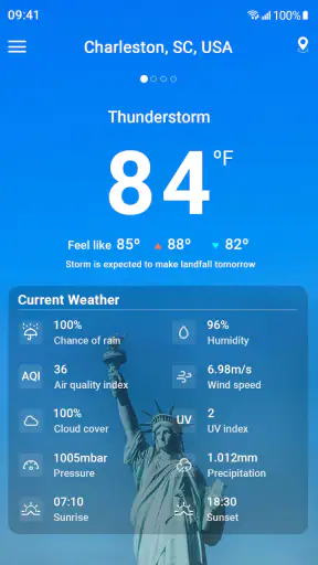 Pronóstico del tiempo screenshot 1