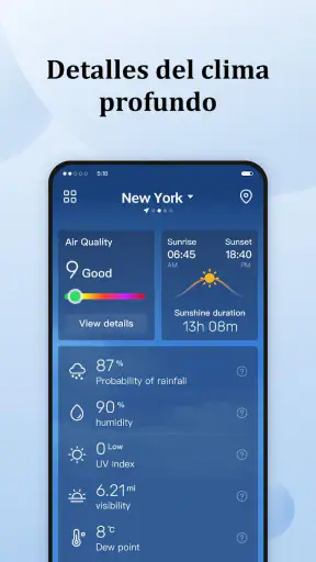 Pronóstico diario screenshot