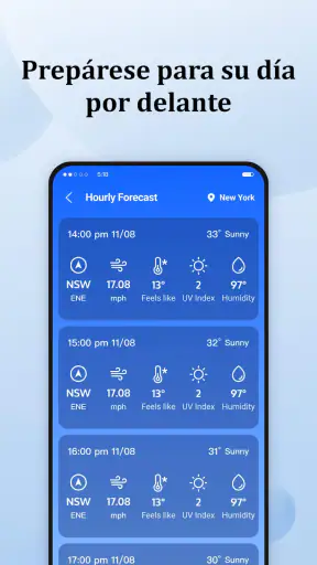Pronóstico diario screenshot