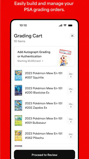 PSA | Pokémon and Sports Cards screenshot 2
