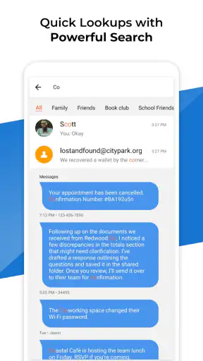 Pulse SMS - teléfono / web screenshot 3