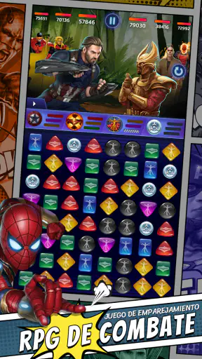 Puzles MARVEL: RPG de héroes screenshot 1