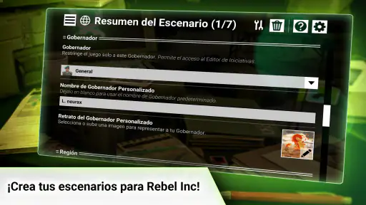 Rebel Inc Creador de Escenario screenshot 2