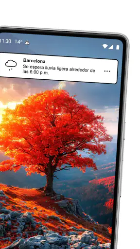 Reloj y clima transparente screenshot 3