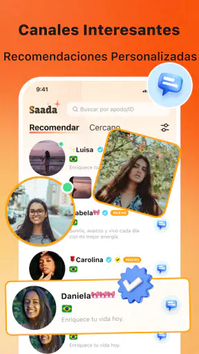Saada - Live chat y voz screenshot 3