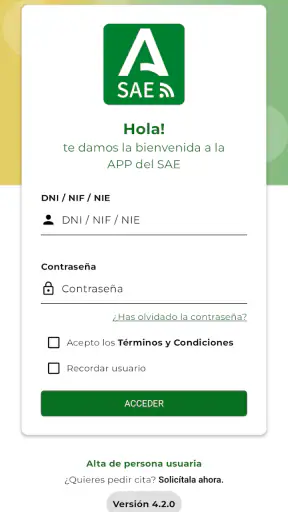 SAE.Servicio Andaluz de Empleo screenshot