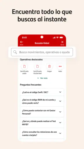 Santander España screenshot