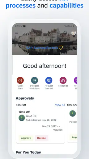 SAP SuccessFactors Mobile screenshot 1