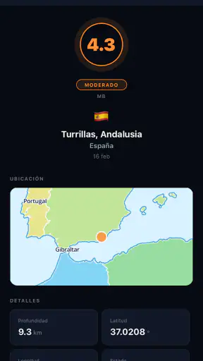 Seismo - Alertas de Terremotos screenshot 3