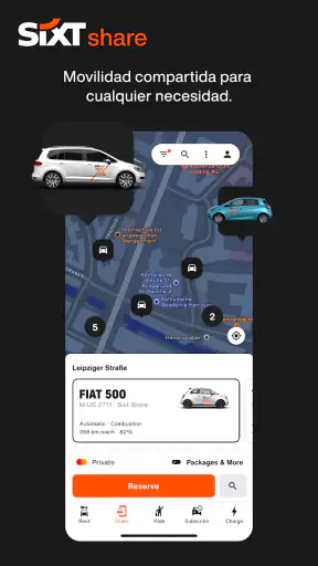 SIXT rent. share. ride. plus. screenshot 4