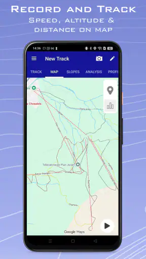 Ski Tracks Lite & Mapas screenshot 2