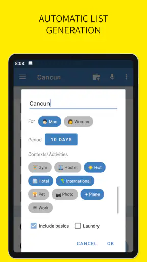 SmartPack - packing lists screenshot 7