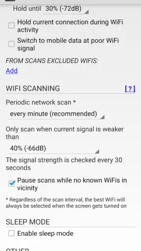 SmartWiFiSelector: strong WiFi screenshot 2