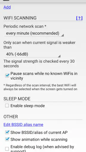 SmartWiFiSelector: strong WiFi screenshot 3