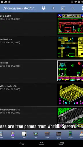 Speccy+ ZX Spectrum Emulator screenshot 10
