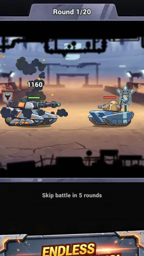 Steelborn: RPG Idle de Tanques screenshot 3