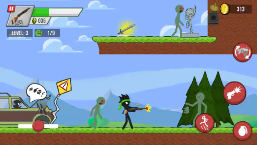 Stick vs Zombies: Plataformas screenshot 9