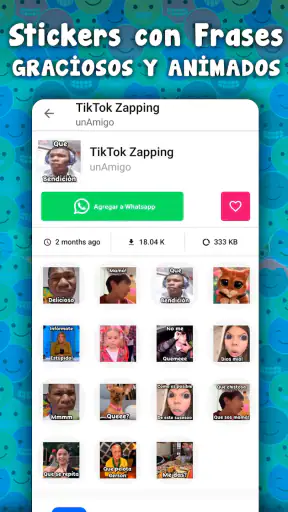 Stickers graciosos para WhatsA screenshot 11