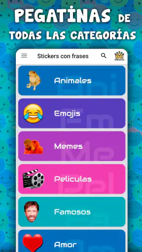 Stickers graciosos para WhatsA screenshot 2