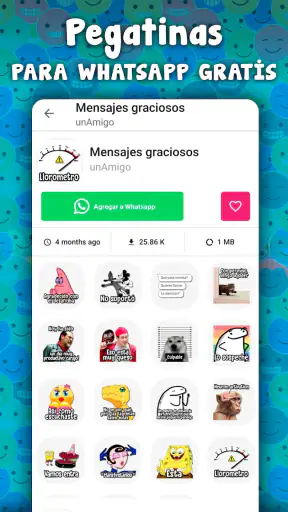 Stickers graciosos para WhatsA screenshot 4