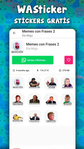 Stickers graciosos para WhatsA screenshot 6